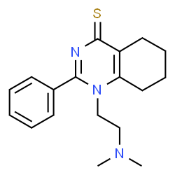 ChemSpider 2D Image | 1-[2-(Dimethylamino)ethyl]-2-phenyl-5,6,7,8-tetrahydro-4(1H)-quinazolinethione | C18H23N3S