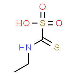 ChemSpider 2D Image | (Ethylamino)(thioxo)methanesulfonic acid | C3H7NO3S2