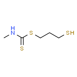ChemSpider 2D Image | 3-Sulfanylpropyl methylcarbamodithioate | C5H11NS3
