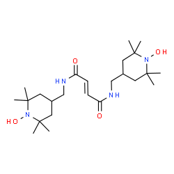ChemSpider 2D Image | (2E)-N,N'-Bis[(1-hydroxy-2,2,6,6-tetramethyl-4-piperidinyl)methyl]-2-butenediamide | C24H44N4O4