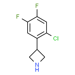ChemSpider 2D Image | 3-(2-Chloro-4,5-difluorophenyl)azetidine | C9H8ClF2N