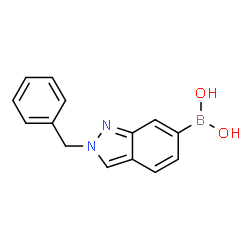 ChemSpider 2D Image | (2-Benzyl-2H-indazol-6-yl)boronic acid | C14H13BN2O2