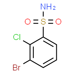 ChemSpider 2D Image | 3-Bromo-2-chlorobenzenesulfonamide | C6H5BrClNO2S