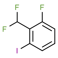 ChemSpider 2D Image | 2-(Difluoromethyl)-1-fluoro-3-iodobenzene | C7H4F3I