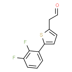 ChemSpider 2D Image | [5-(2,3-Difluorophenyl)-2-thienyl]acetaldehyde | C12H8F2OS
