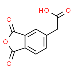 ChemSpider 2D Image | (1,3-Dioxo-1,3-dihydro-2-benzofuran-5-yl)acetic acid | C10H6O5
