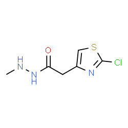 ChemSpider 2D Image | 2-(2-Chloro-1,3-thiazol-4-yl)-N'-methylacetohydrazide | C6H8ClN3OS