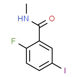 ChemSpider 2D Image | 2-Fluoro-5-iodo-N-methylbenzamide | C8H7FINO