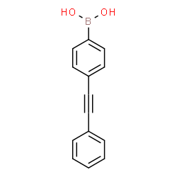ChemSpider 2D Image | [4-(Phenylethynyl)phenyl]boronic acid | C14H11BO2