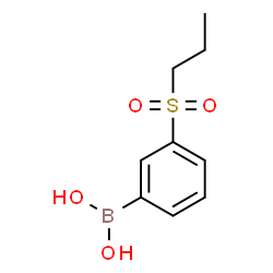 ChemSpider 2D Image | [3-(Propylsulfonyl)phenyl]boronic acid | C9H13BO4S