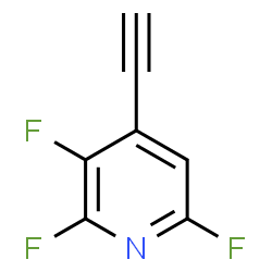 ChemSpider 2D Image | 4-Ethynyl-2,3,6-trifluoropyridine | C7H2F3N