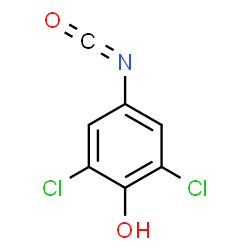 ChemSpider 2D Image | 2,6-Dichloro-4-isocyanatophenol | C7H3Cl2NO2