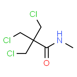 ChemSpider 2D Image | 3-Chloro-2,2-bis(chloromethyl)-N-methylpropanamide | C6H10Cl3NO