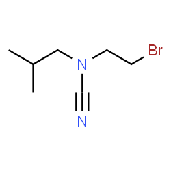ChemSpider 2D Image | (2-Bromoethyl)isobutylcyanamide | C7H13BrN2