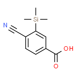 ChemSpider 2D Image | 4-Cyano-3-(trimethylsilyl)benzoic acid | C11H13NO2Si