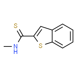 ChemSpider 2D Image | N-Methyl-1-benzothiophene-2-carbothioamide | C10H9NS2