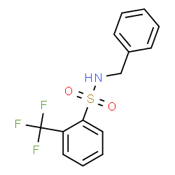 ChemSpider 2D Image | N-Benzyl-2-(trifluoromethyl)benzenesulfonamide | C14H12F3NO2S