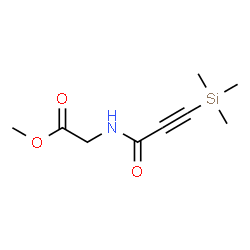 ChemSpider 2D Image | Methyl N-[3-(trimethylsilyl)-2-propynoyl]glycinate | C9H15NO3Si