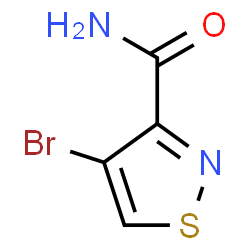 ChemSpider 2D Image | 4-Bromo-1,2-thiazole-3-carboxamide | C4H3BrN2OS