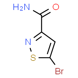 ChemSpider 2D Image | 5-Bromo-1,2-thiazole-3-carboxamide | C4H3BrN2OS
