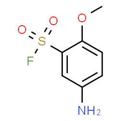 ChemSpider 2D Image | 5-Amino-2-methoxybenzenesulfonyl fluoride | C7H8FNO3S
