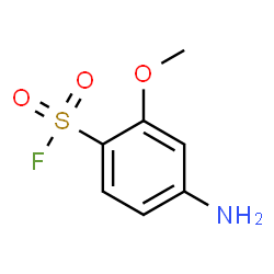 ChemSpider 2D Image | 4-Amino-2-methoxybenzenesulfonyl fluoride | C7H8FNO3S