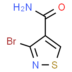 ChemSpider 2D Image | 3-Bromo-1,2-thiazole-4-carboxamide | C4H3BrN2OS