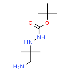 ChemSpider 2D Image | 2-Methyl-2-propanyl 2-(1-amino-2-methyl-2-propanyl)hydrazinecarboxylate | C9H21N3O2