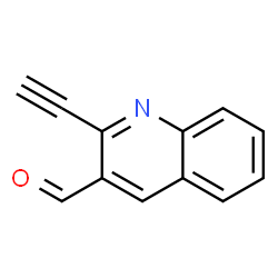 ChemSpider 2D Image | 2-Ethynyl-3-quinolinecarbaldehyde | C12H7NO