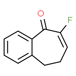 ChemSpider 2D Image | 6-Fluoro-8,9-dihydro-5H-benzo[7]annulen-5-one | C11H9FO