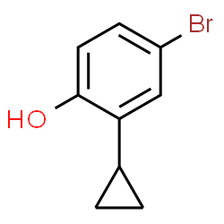 ChemSpider 2D Image | 4-Bromo-2-cyclopropylphenol | C9H9BrO