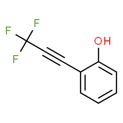 ChemSpider 2D Image | 2-(3,3,3-Trifluoro-1-propyn-1-yl)phenol | C9H5F3O