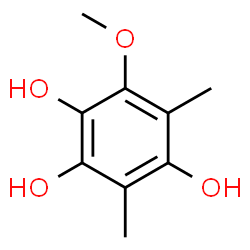 ChemSpider 2D Image | 6-Methoxy-3,5-dimethyl-1,2,4-benzenetriol | C9H12O4