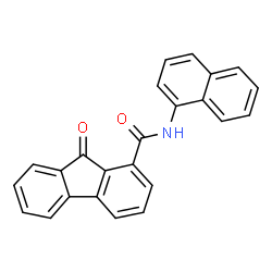 ChemSpider 2D Image | N-(1-Naphthyl)-9-oxo-9H-fluorene-1-carboxamide | C24H15NO2