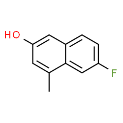 ChemSpider 2D Image | 6-Fluoro-4-methyl-2-naphthol | C11H9FO