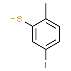 ChemSpider 2D Image | 5-Iodo-2-methylbenzenethiol | C7H7IS