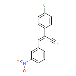 ChemSpider 2D Image | m-Nitrobenzylidene-p-chlorophenylacetonitrile | C15H9ClN2O2