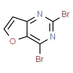 ChemSpider 2D Image | 2,4-Dibromofuro[3,2-d]pyrimidine | C6H2Br2N2O