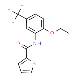 ChemSpider 2D Image | N-[2-Ethoxy-5-(trifluoromethyl)phenyl]-2-thiophenecarboxamide | C14H12F3NO2S