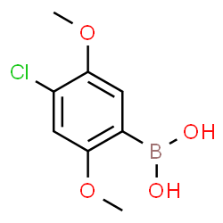 ChemSpider 2D Image | (4-Chloro-2,5-dimethoxyphenyl)boronic acid | C8H10BClO4