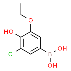 ChemSpider 2D Image | (3-Chloro-5-ethoxy-4-hydroxyphenyl)boronic acid | C8H10BClO4