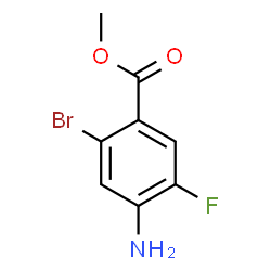 ChemSpider 2D Image | Methyl 4-amino-2-bromo-5-fluorobenzoate | C8H7BrFNO2