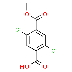 ChemSpider 2D Image | 2,5-Dichloro-4-(methoxycarbonyl)benzoic acid | C9H6Cl2O4