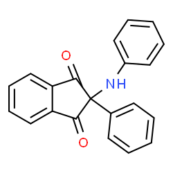 ChemSpider 2D Image | 2-Phenyl-2-phenylamino-indan-1,3-dione | C21H15NO2