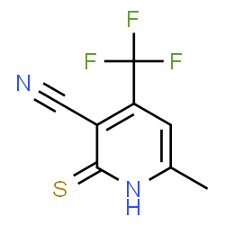 ChemSpider 2D Image | 2-mercapto-6-methyl-4-(trifluoromethyl)nicotinonitrile | C8H5F3N2S