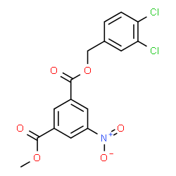 ChemSpider 2D Image | 3,4-Dichlorobenzyl methyl 5-nitroisophthalate | C16H11Cl2NO6