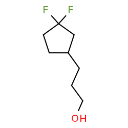ChemSpider 2D Image | 3-(3,3-Difluorocyclopentyl)-1-propanol | C8H14F2O