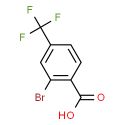 ChemSpider 2D Image | 2-Bromo-4-(trifluoromethyl)benzoic acid | C8H4BrF3O2