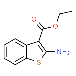 ChemSpider 2D Image | Ethyl 2-amino-1-benzothiophene-3-carboxylate | C11H11NO2S