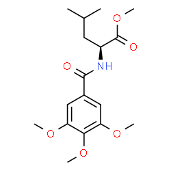 ChemSpider 2D Image | Methyl N-(3,4,5-trimethoxybenzoyl)-L-leucinate | C17H25NO6